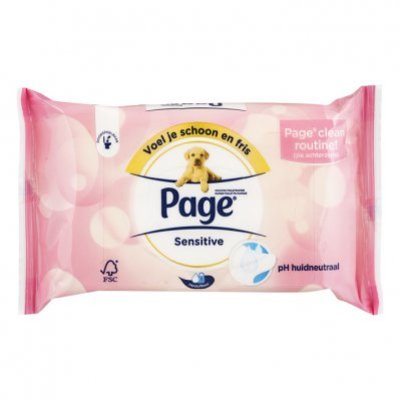 Page Vochtig toiletpapier sensitive